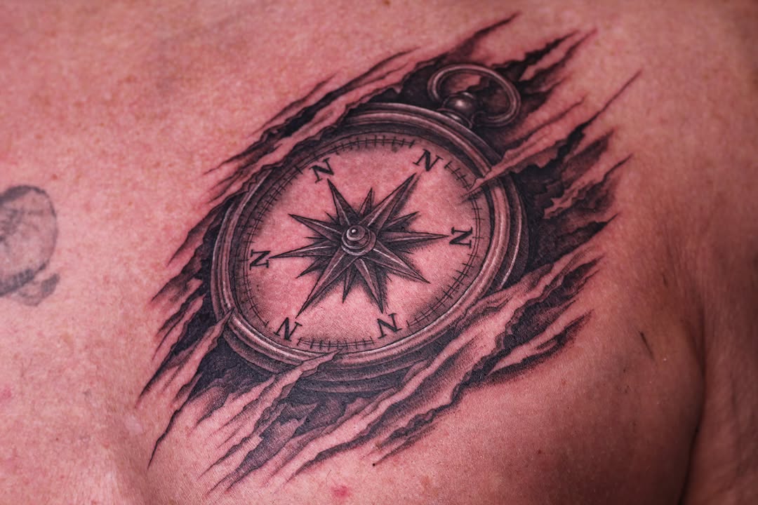 Tattoo by @eternalskye.art — realism, black_and_grey