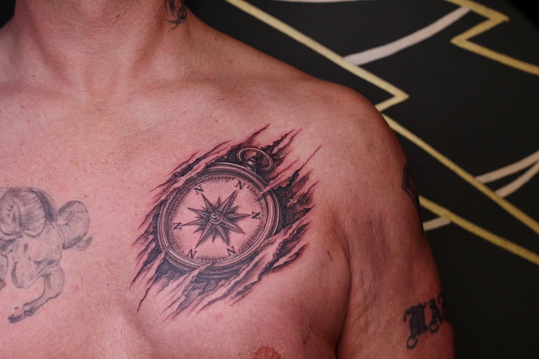 Tattoo by @eternalskye.art — realism, black_and_grey