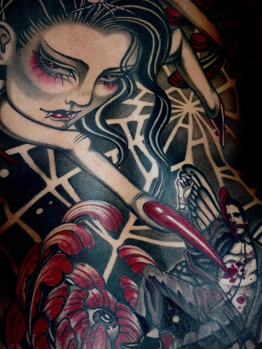 Tattoo by @jaded_youth_ — neo_traditional, black_and_grey