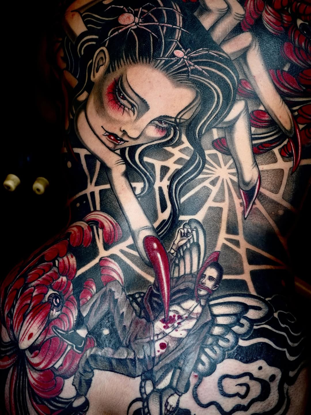 Tattoo by @jaded_youth_ — japanese_irezumi, dark_realism