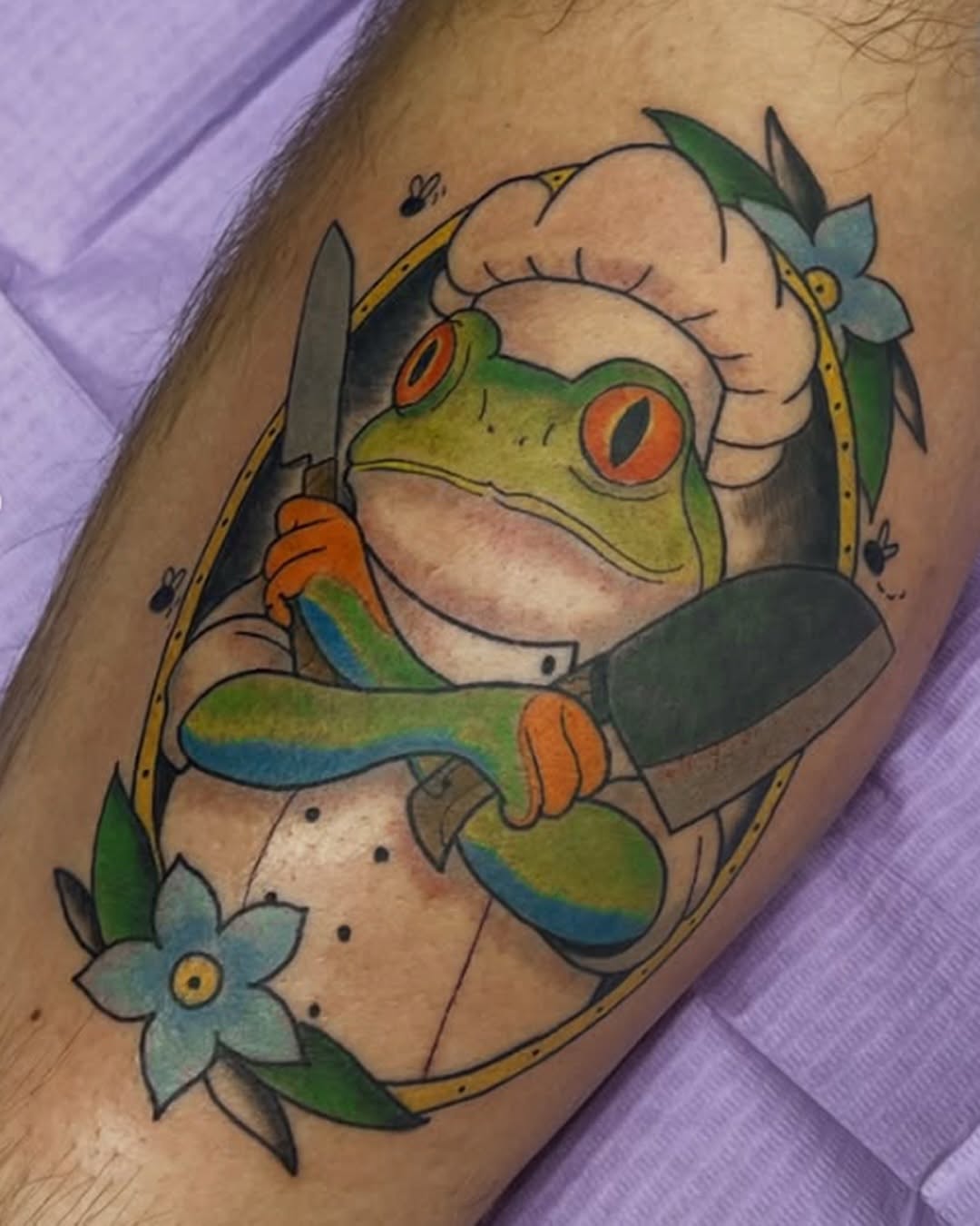 Tattoo by @legslietattoos_ — new_school