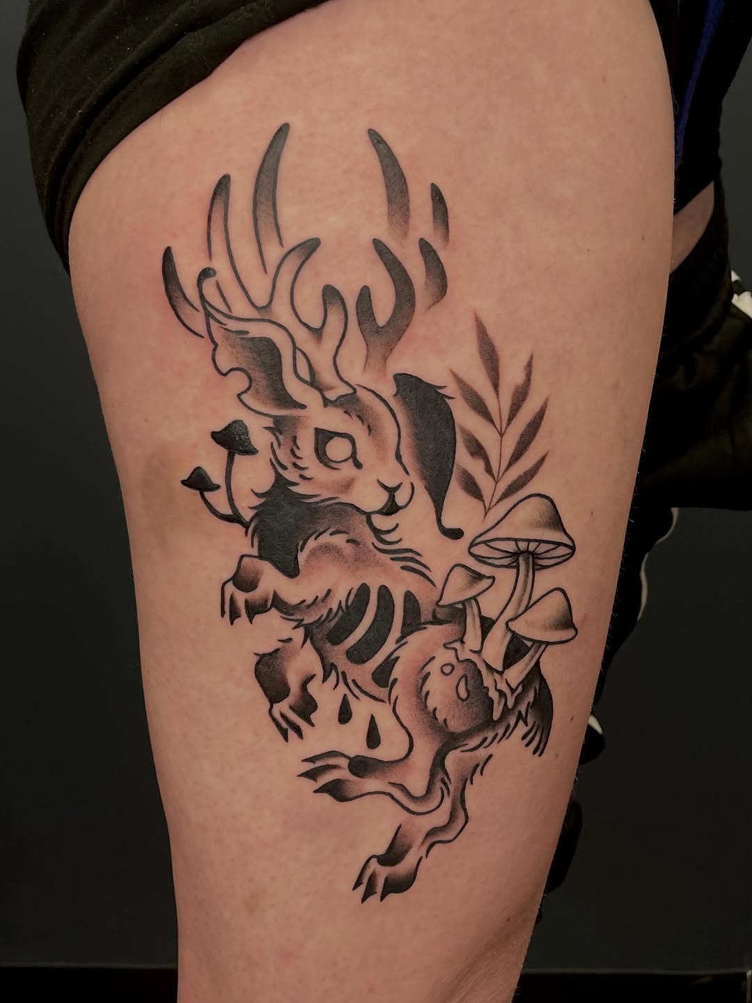 Tattoo by @prettyugly.sem — black_and_grey, illustrative