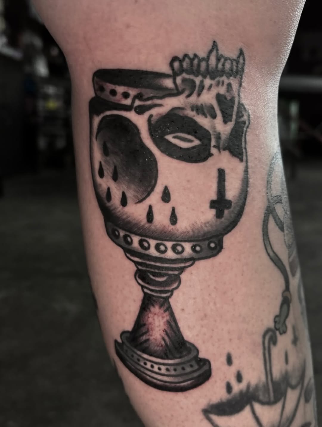 Tattoo by @dylanoquintattoo — blackwork