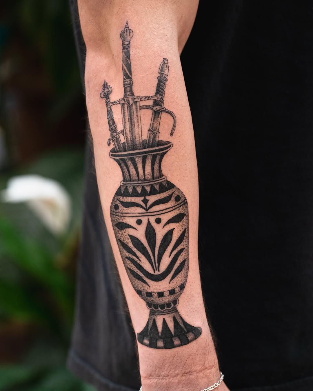 Tattoo by @james_seventhson — illustrative, blackwork