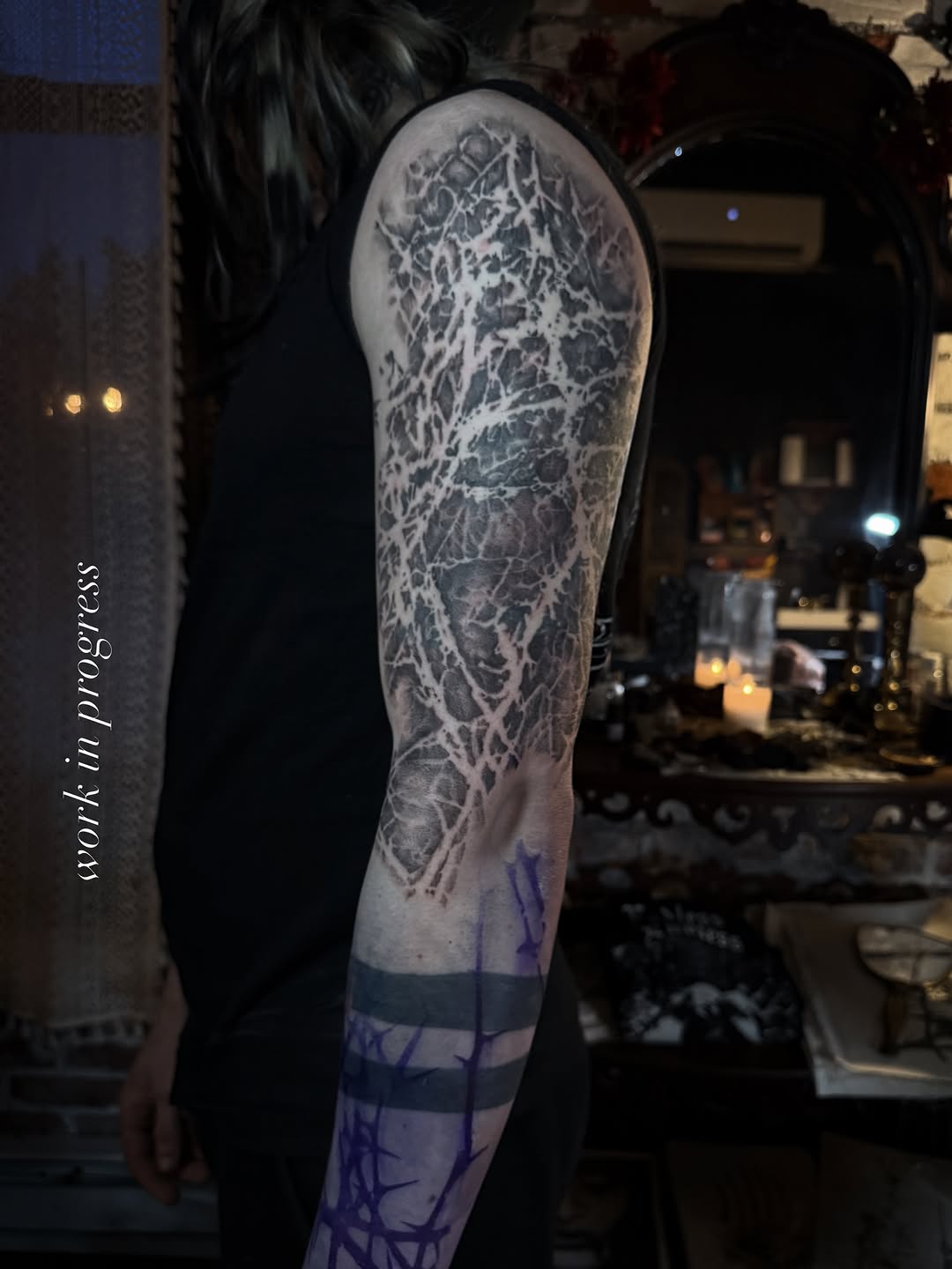 Tattoo by @jdraven β blackwork