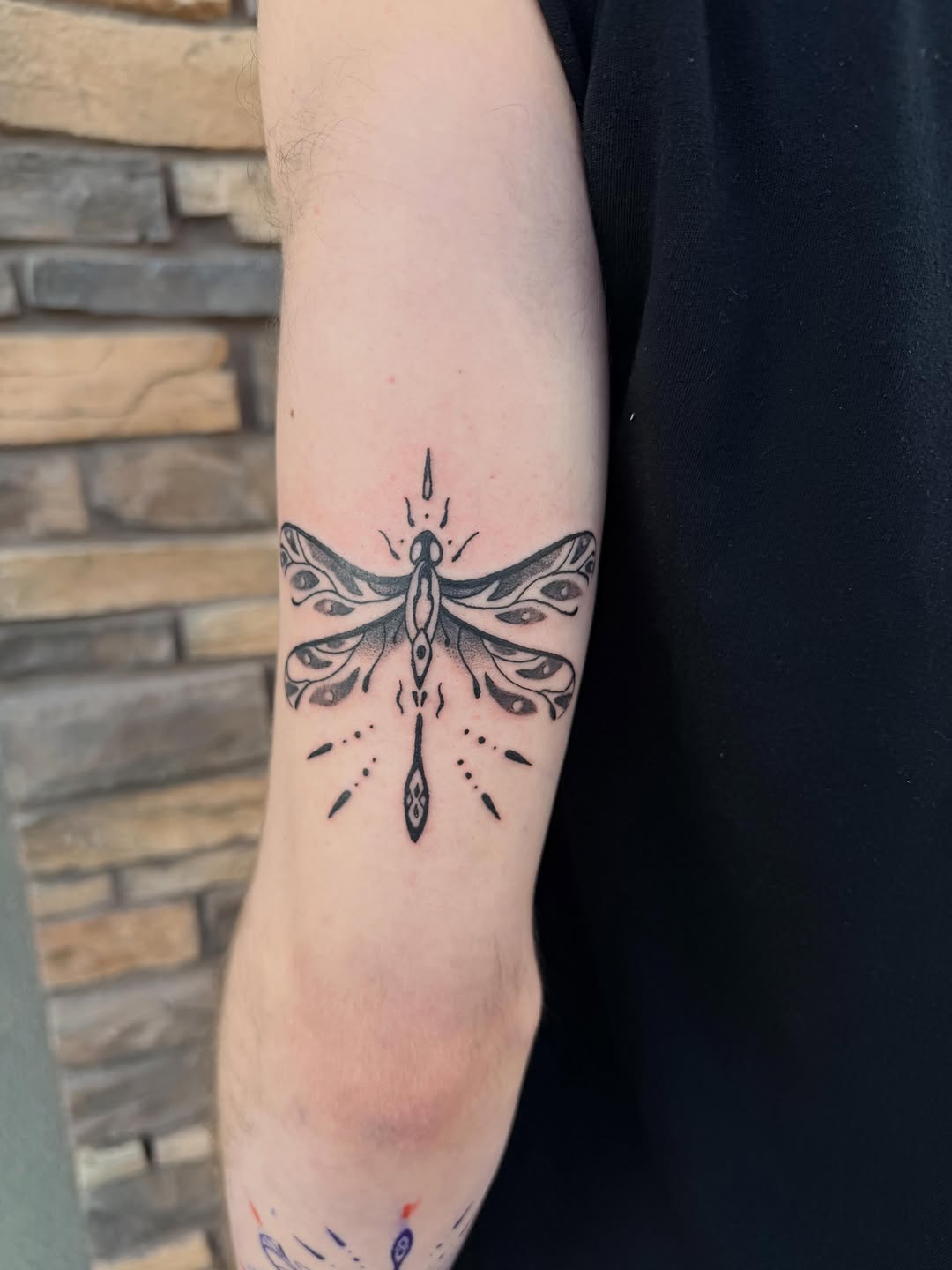Tattoo by @ellaritattoos — blackwork