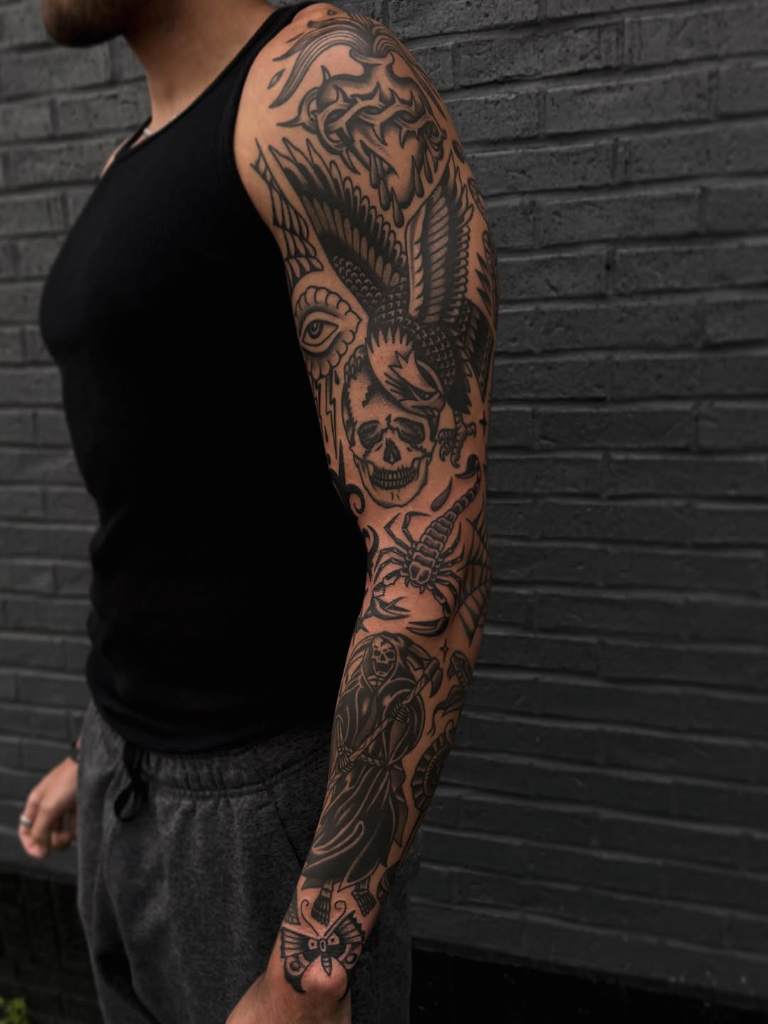 Tattoo by @ryanengels_tattoo — american_traditional, blackwork
