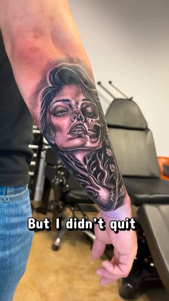 Tattoo by @bon_zippa_tattoos — black_and_grey, realism