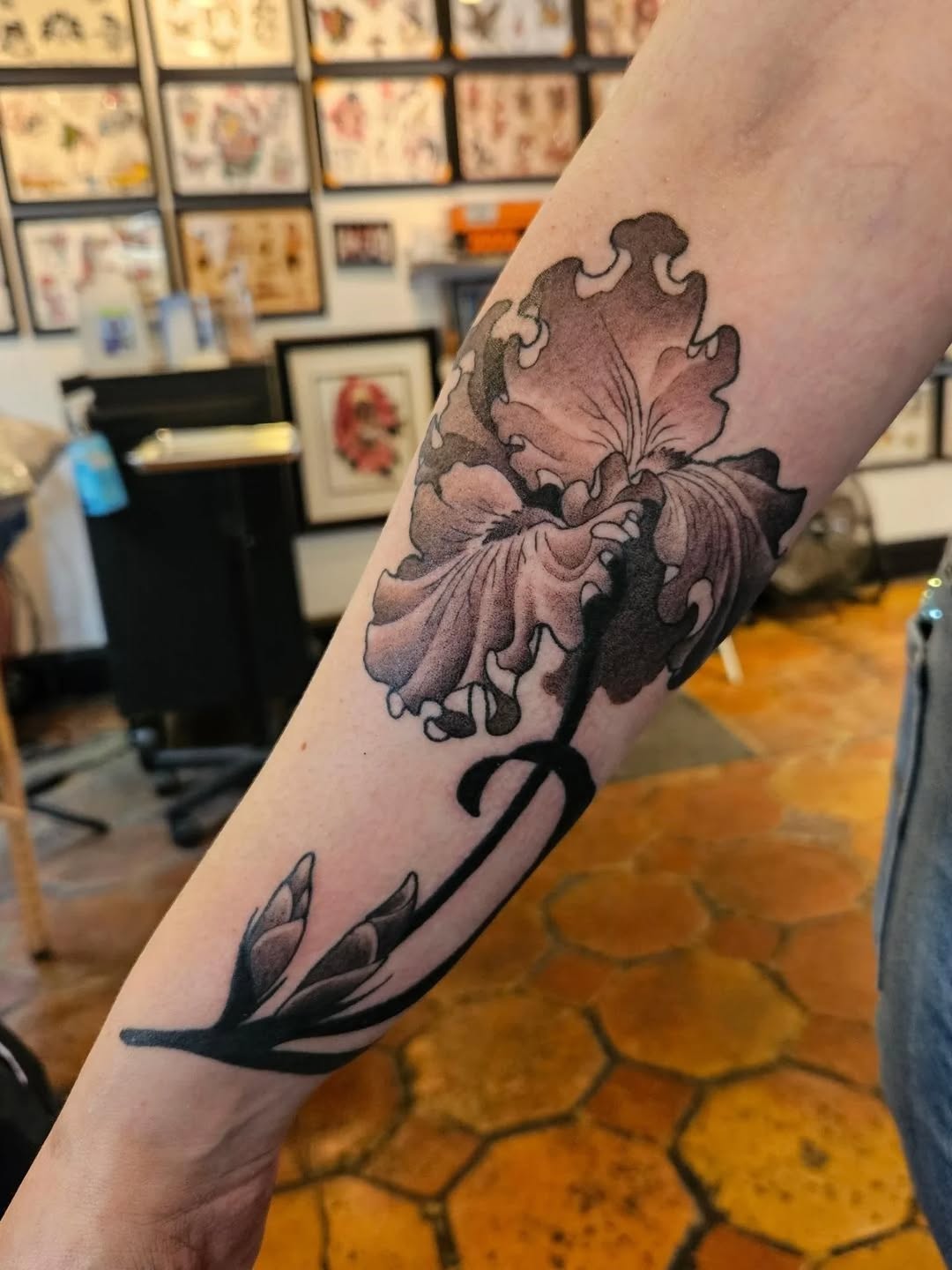 Tattoo by @neonmoonink — black_and_grey, realism