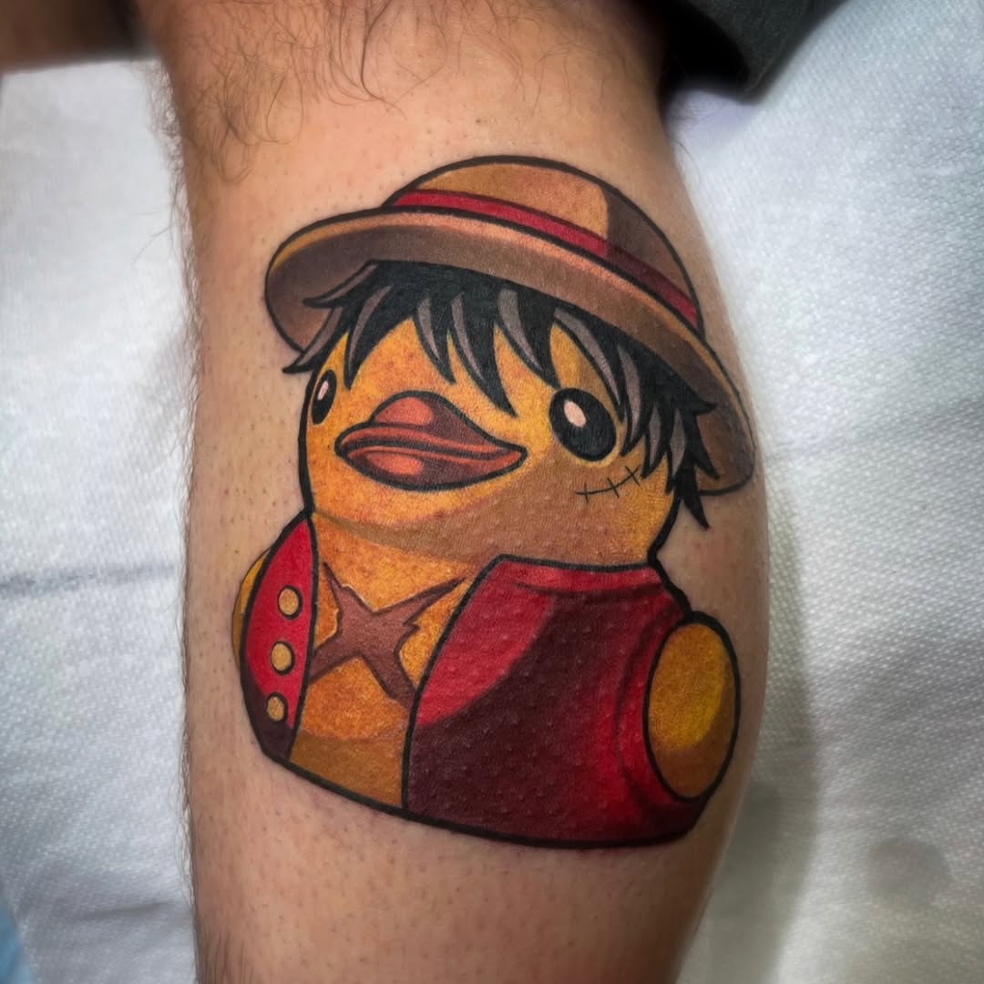 Tattoo by @_jaketattoos — new_school, anime