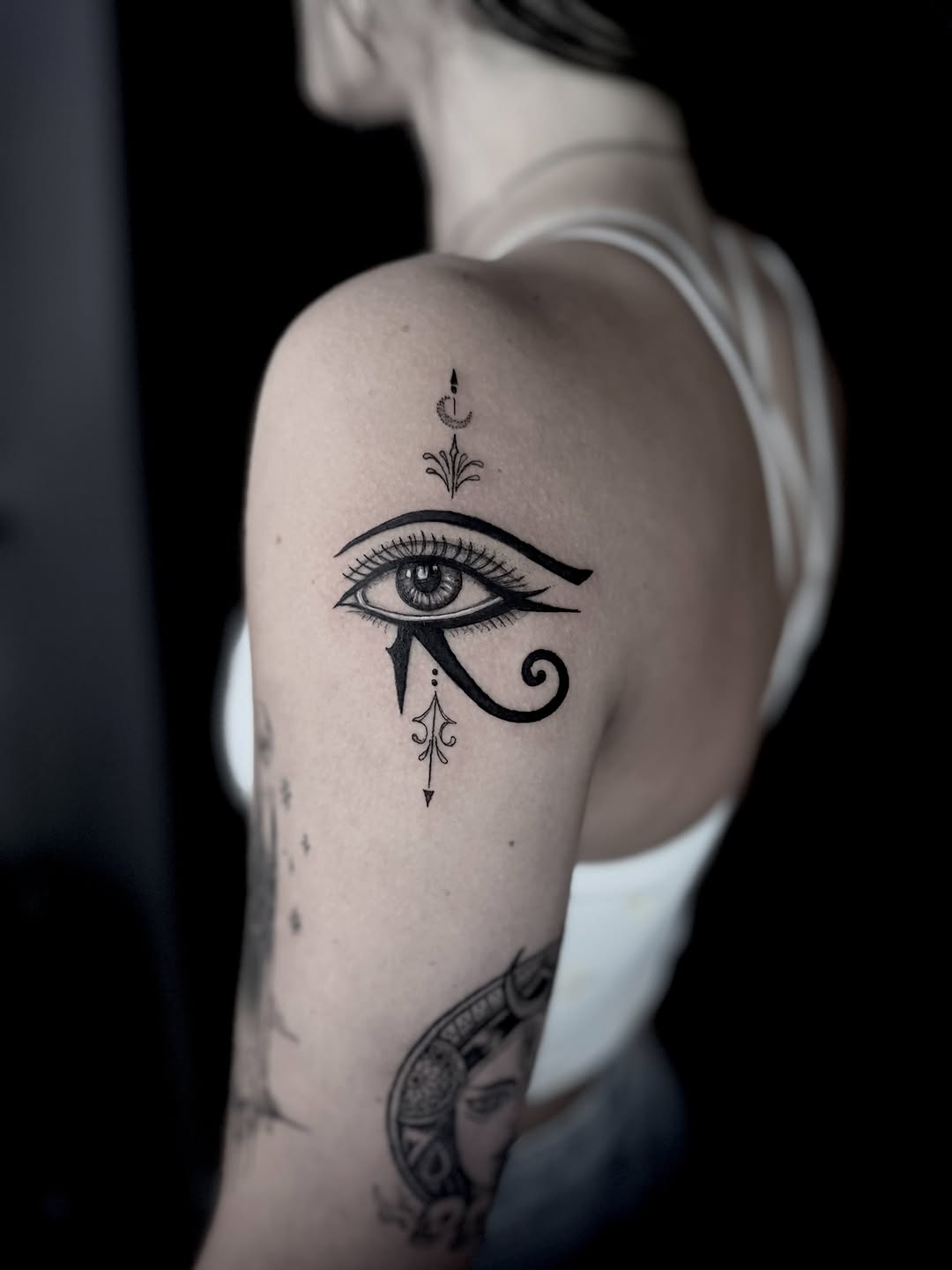 Tattoo by @artbyjaimefaith — blackwork