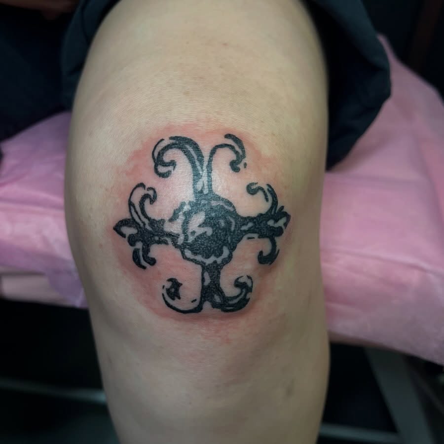 Tattoo by @batc0ffin — blackwork, ornamental