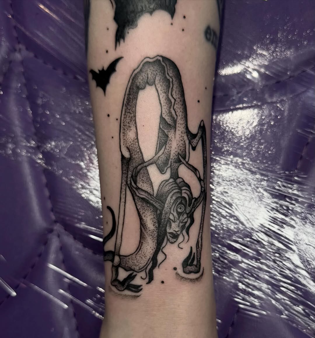 Tattoo by @kaliirisart — dotwork, dark_realism