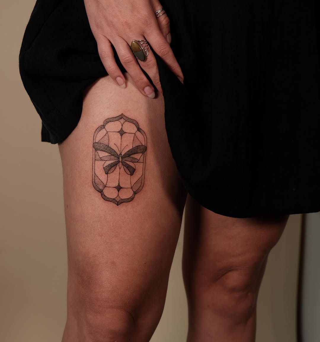 Tattoo by @slowhandstattoo — dotwork