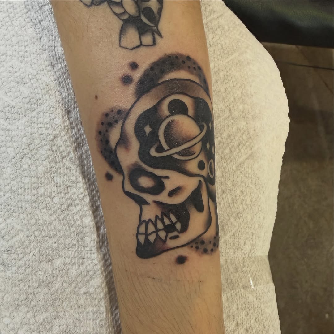 Tattoo by @chrisskon — american_traditional, illustrative