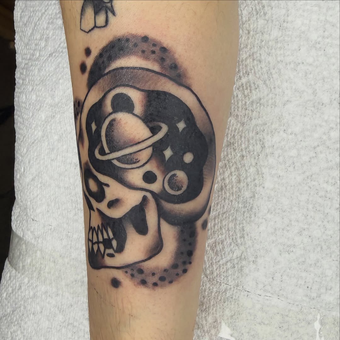 Tattoo by @chrisskon — american_traditional, black_and_grey