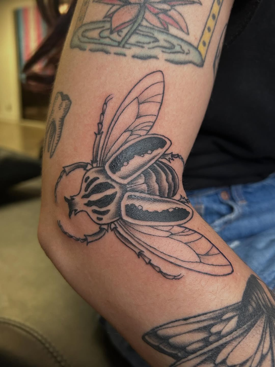 Tattoo by @nellycattattoos โ illustrative, black_and_grey