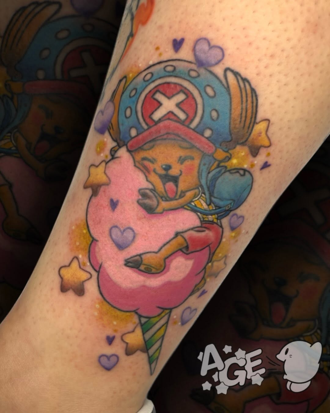 Tattoo by @agedragotattoo — new_school, anime