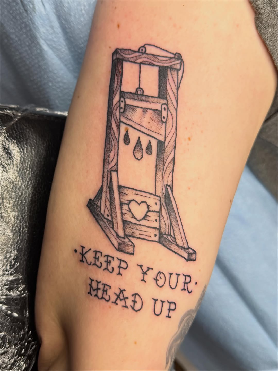 Tattoo by @tattoos.by.olivia β black_and_grey, lettering_script