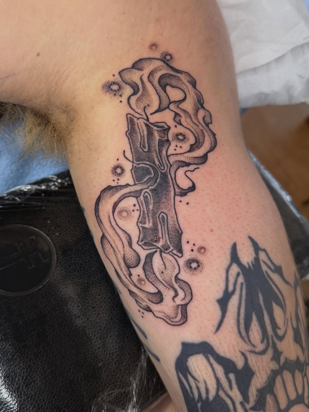 Tattoo by @tattoos.by.olivia β dotwork, black_and_grey