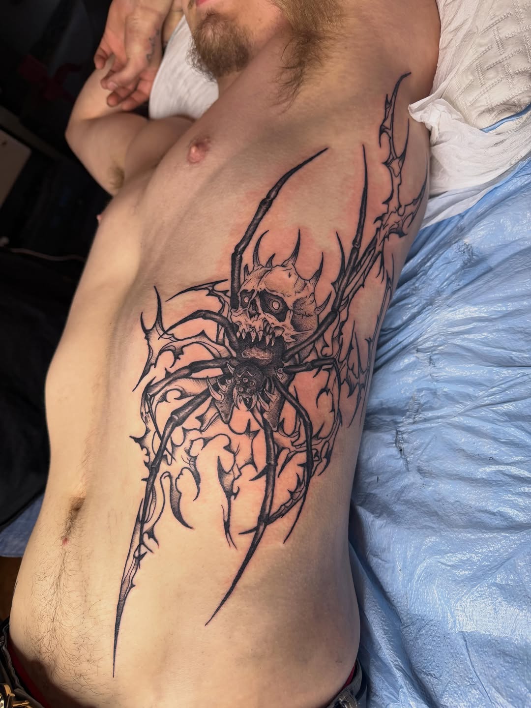 Tattoo by @tattoos.by.olivia β blackwork, dark_realism