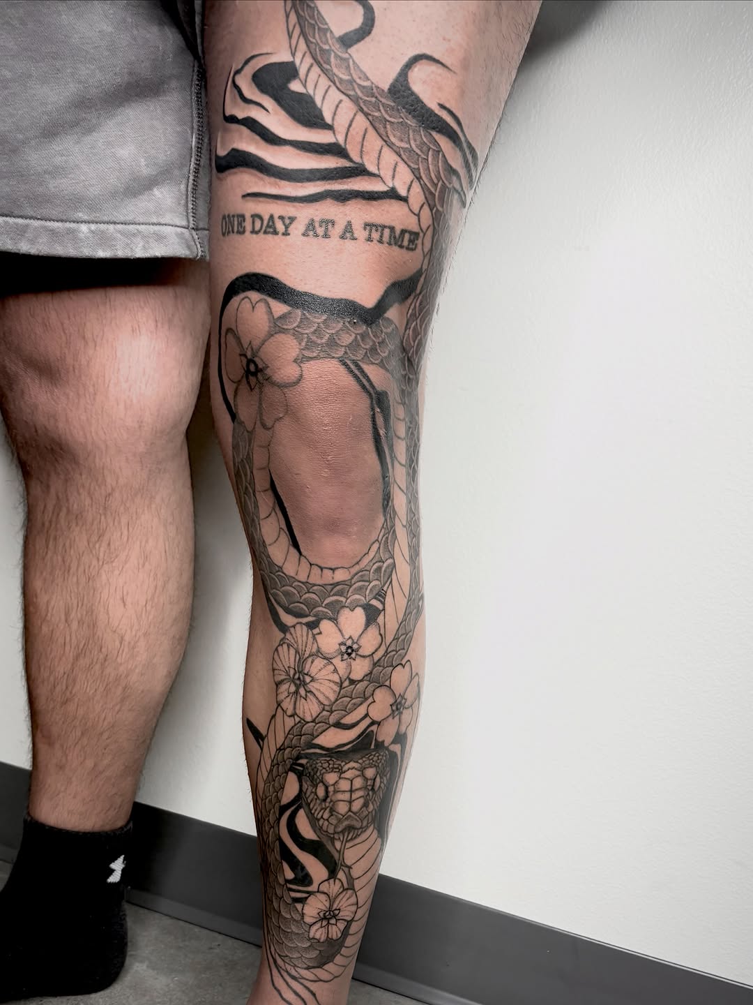 Tattoo by @love222tattoo — black_and_grey, illustrative