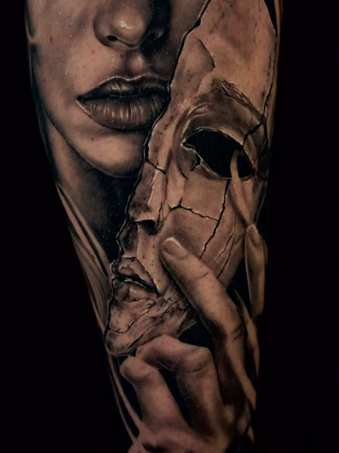 Tattoo by @april.rayne.tattoos β realism, dark_realism