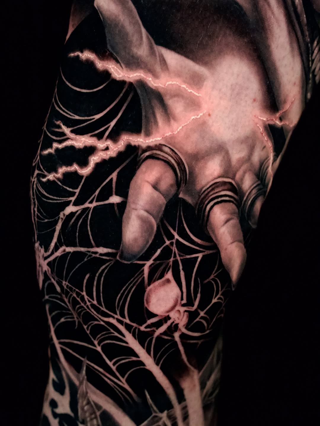 Tattoo by @april.rayne.tattoos β blackwork, realism