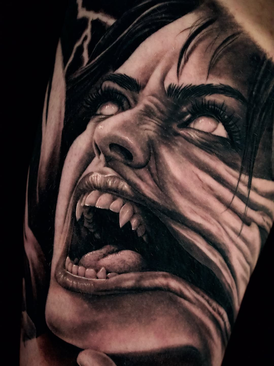 Tattoo by @april.rayne.tattoos β realism, dark_realism