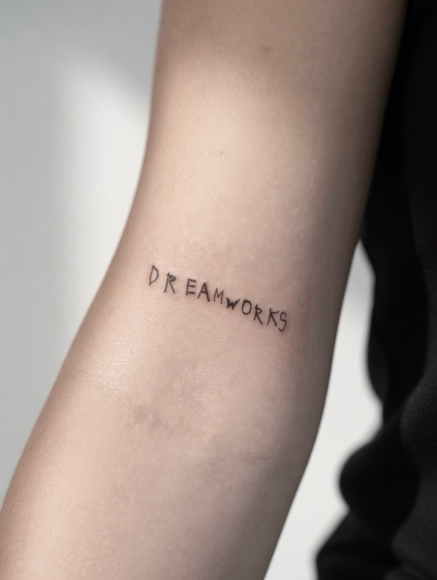 Tattoo by @tattoochili — lettering_script, fine_line