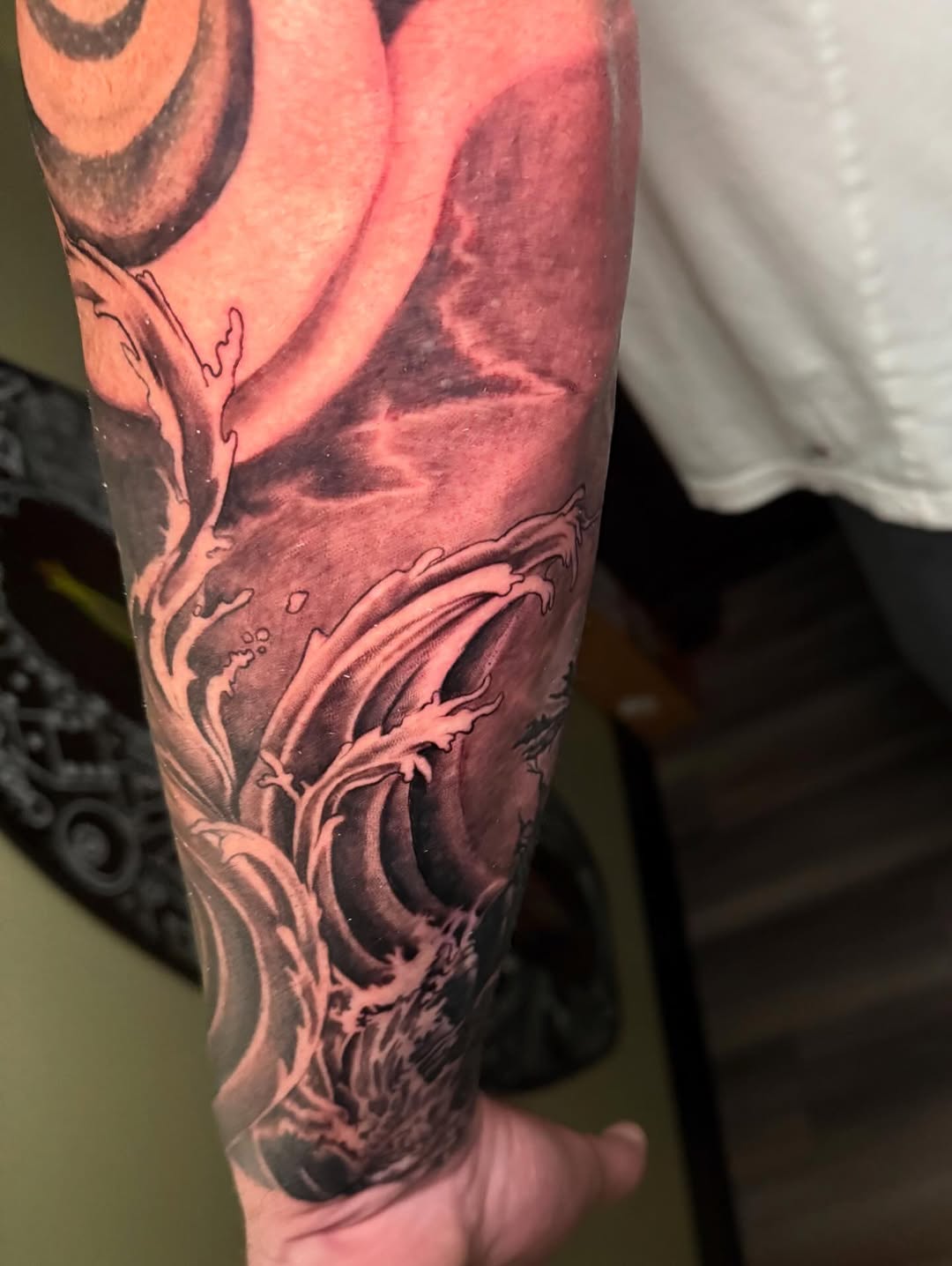 Tattoo by @abnormega_tattooartist — japanese_irezumi, black_and_grey