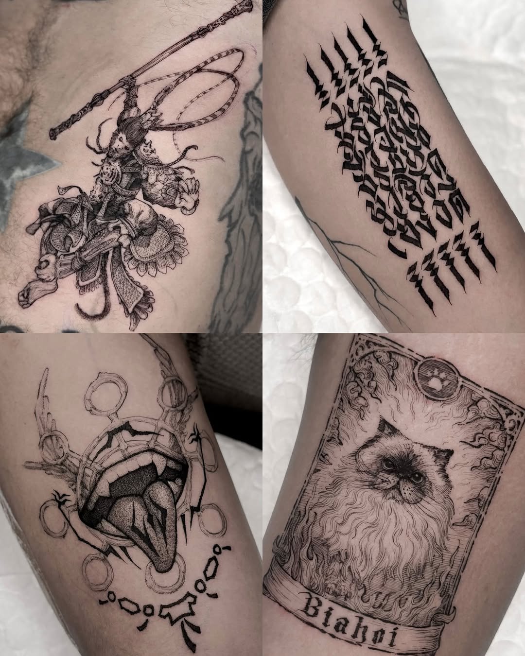 Tattoo by @338tattoo — illustrative, black_and_grey