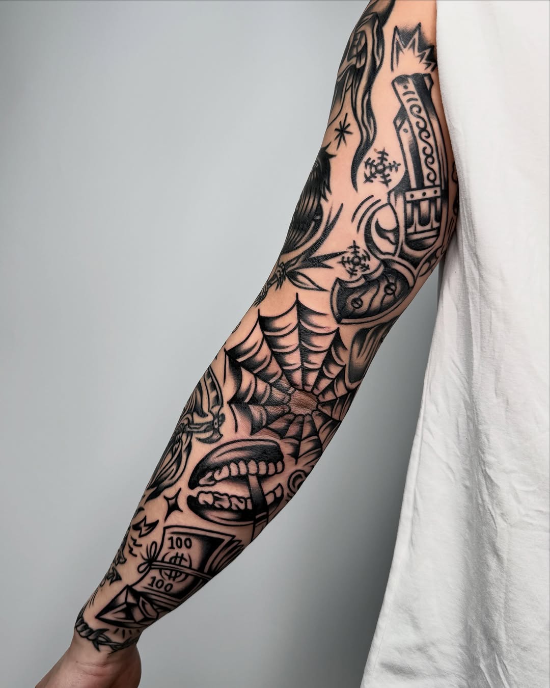 Tattoo by @allo_tattooer — american_traditional, black_and_grey