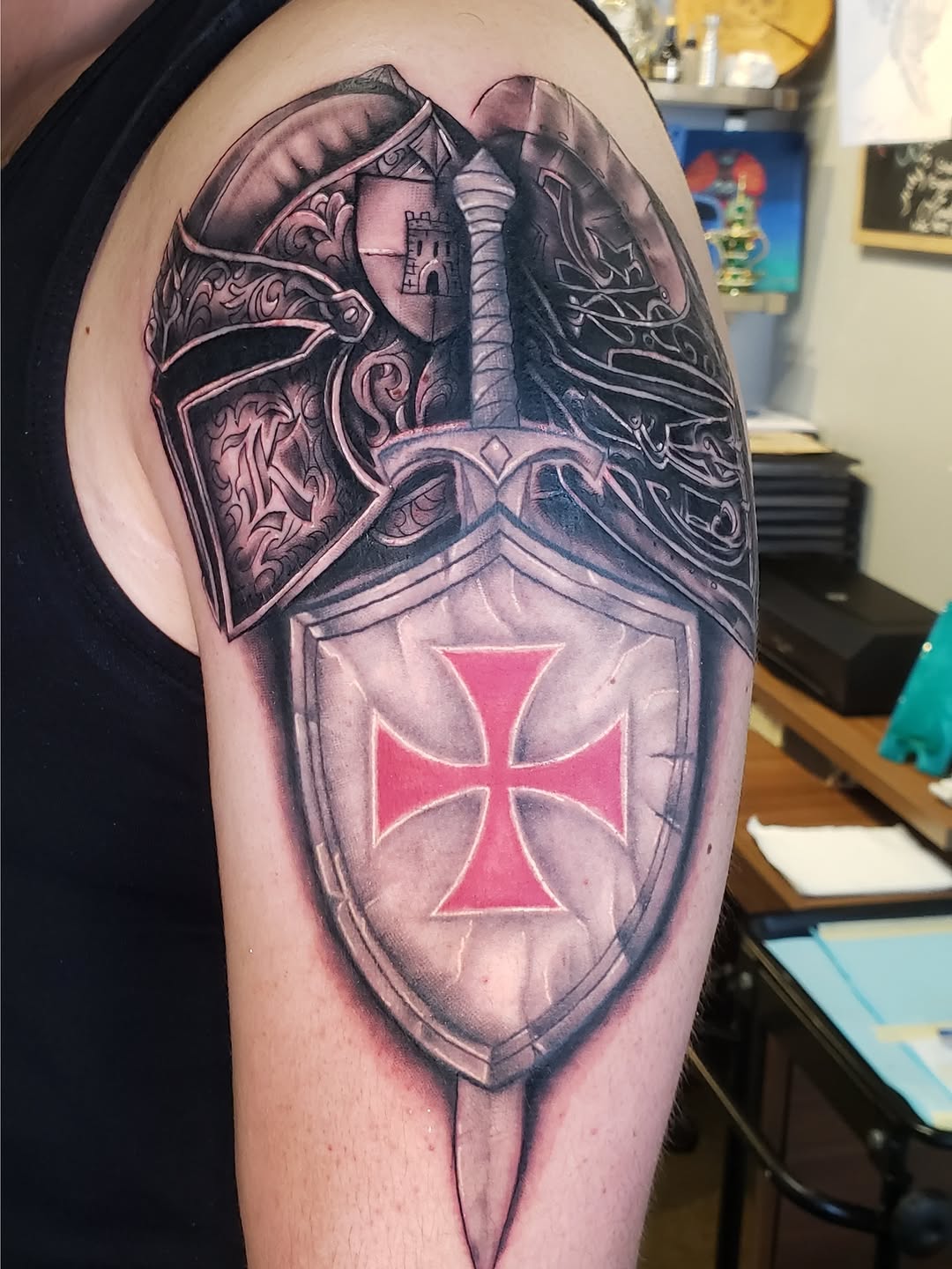 Tattoo by @stevengehlsen — realism, black_and_grey