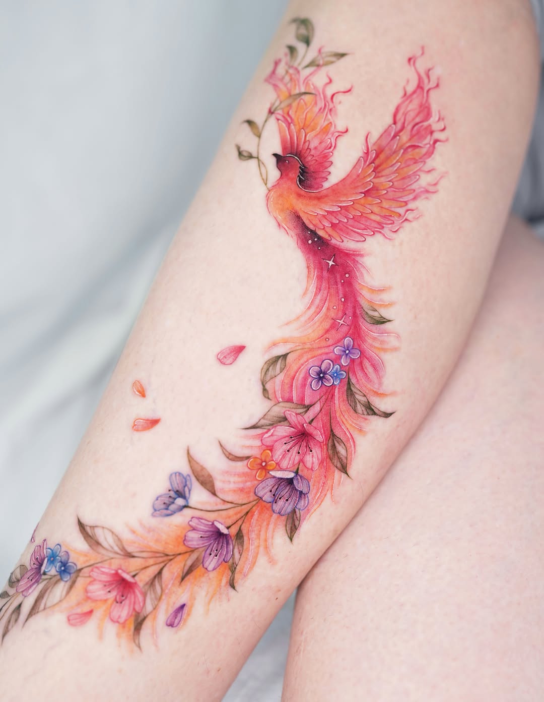 Tattoo by @siren_ink — watercolor, realism