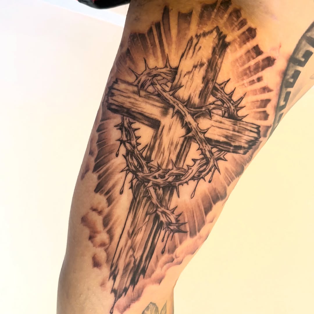 Tattoo by @awztattoos — black_and_grey, realism
