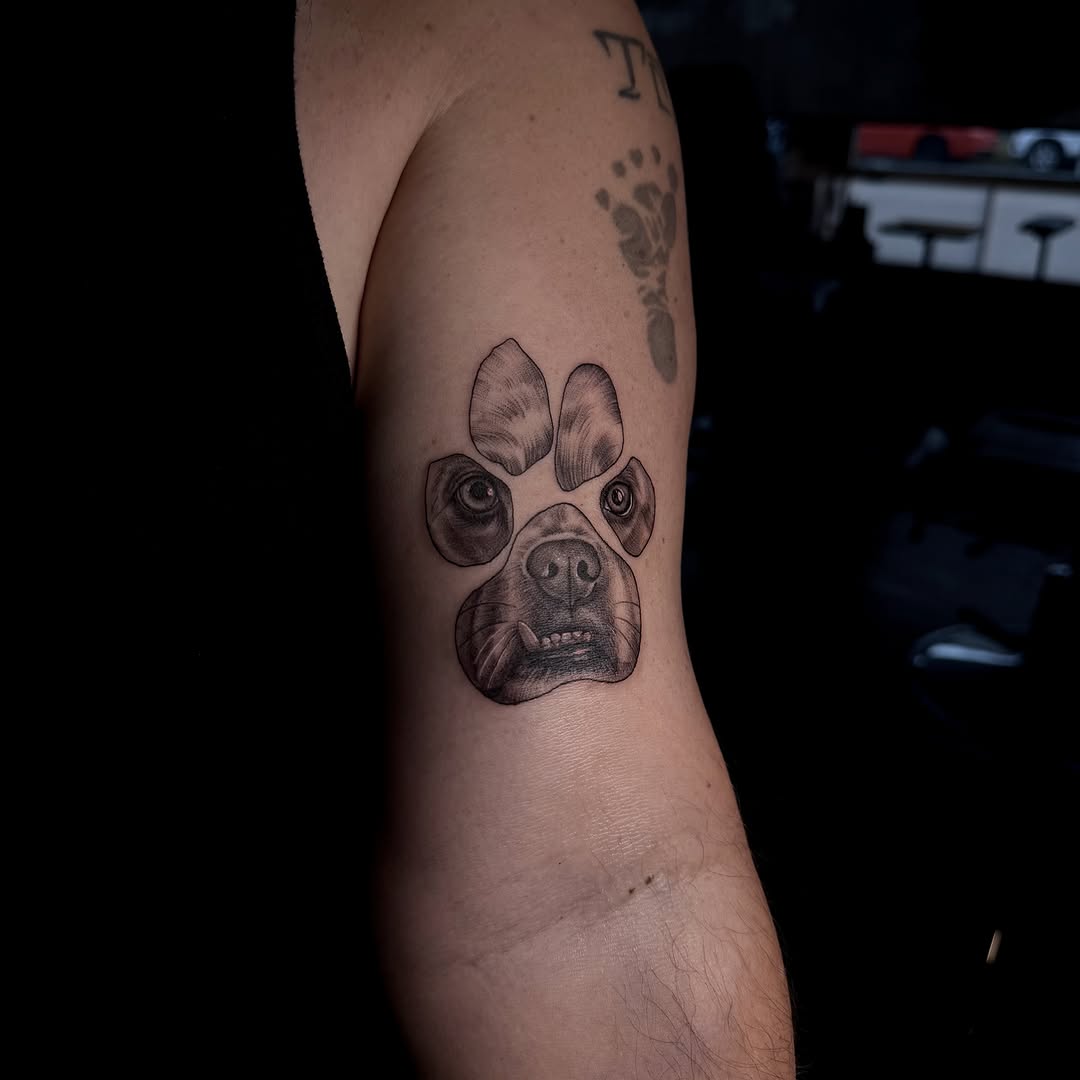 Tattoo by @barbs.tattoos — realism, black_and_grey