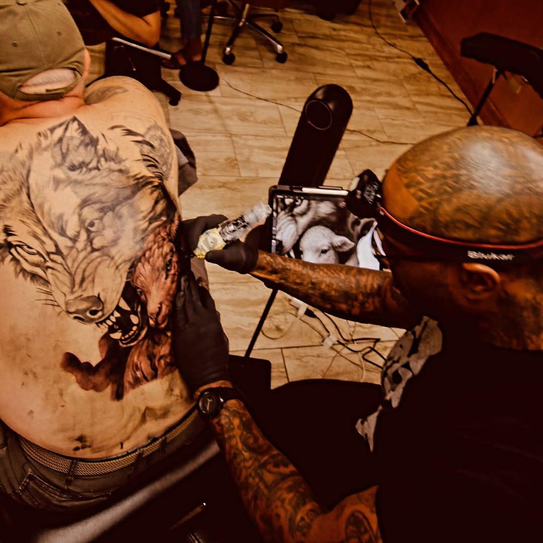 Tattoo by @inkheadtattoos — realism, black_and_grey
