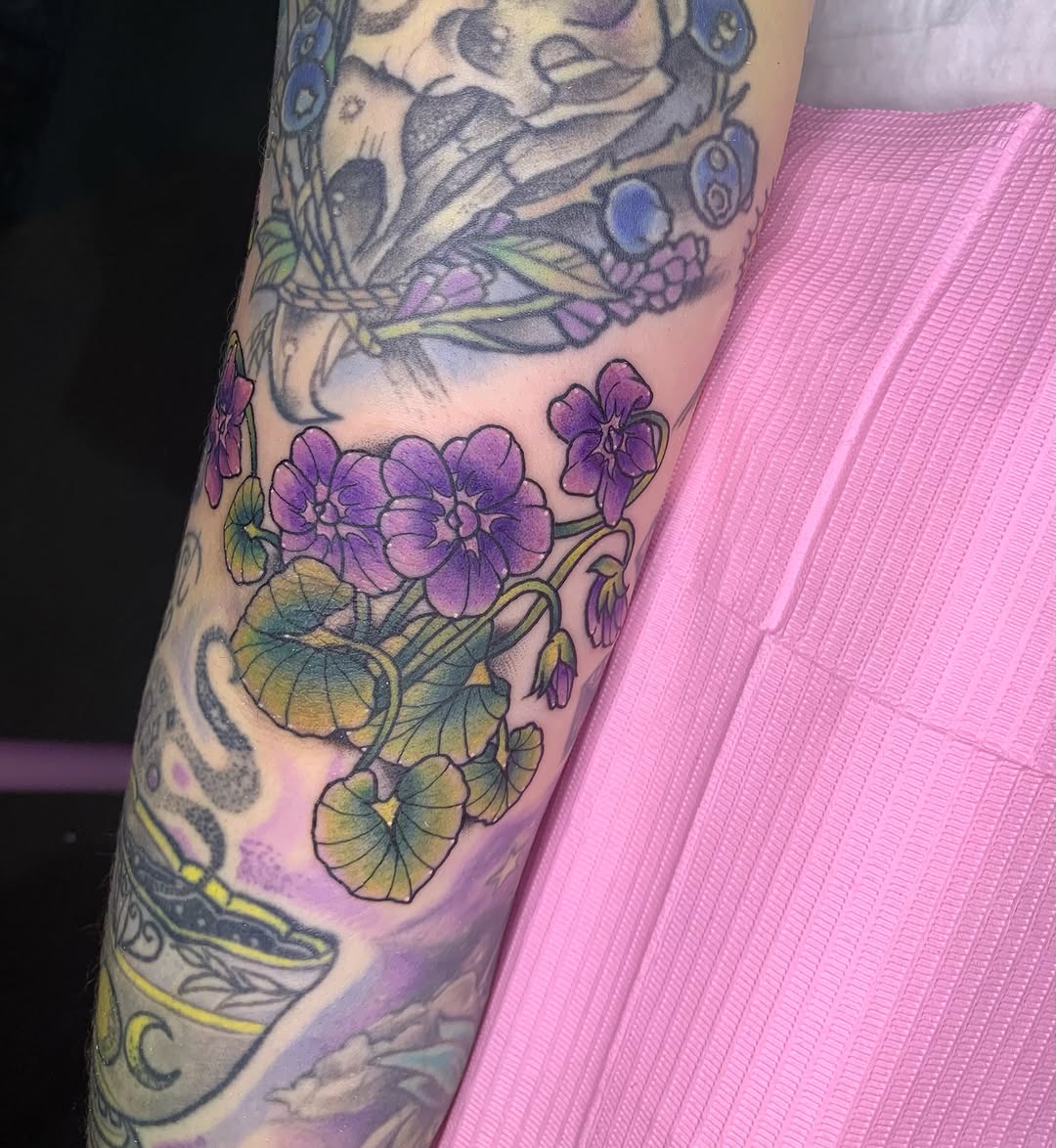 Tattoo by @manicpixxie — watercolor