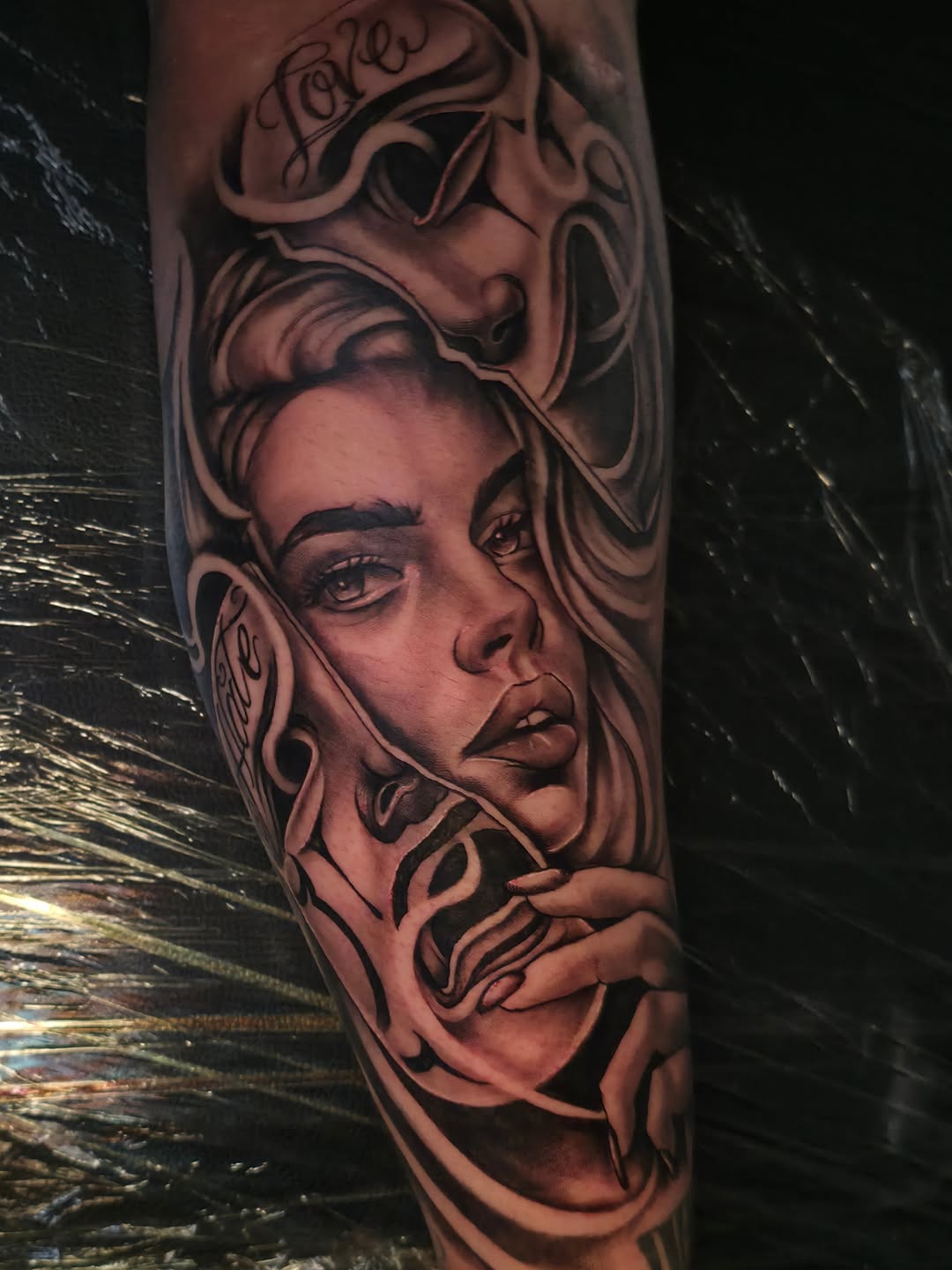 Tattoo by @moosetatts — realism, chicano