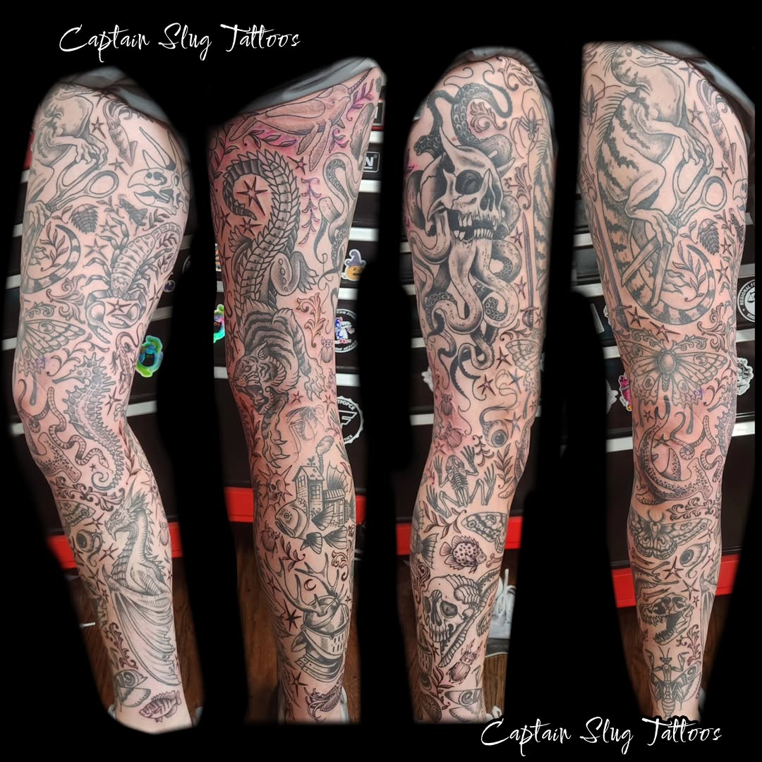 Tattoo by @captain.slug โ black_and_grey, realism
