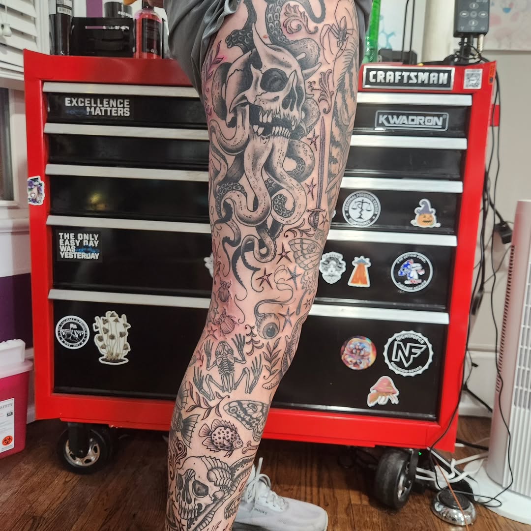 Tattoo by @captain.slug โ black_and_grey, realism
