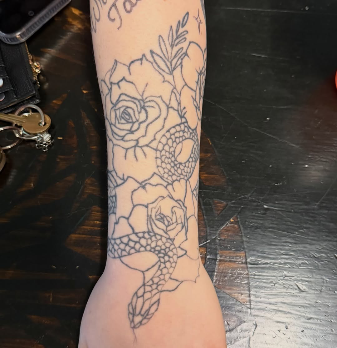 Tattoo by @erh_mer_gerd โ illustrative, black_and_grey