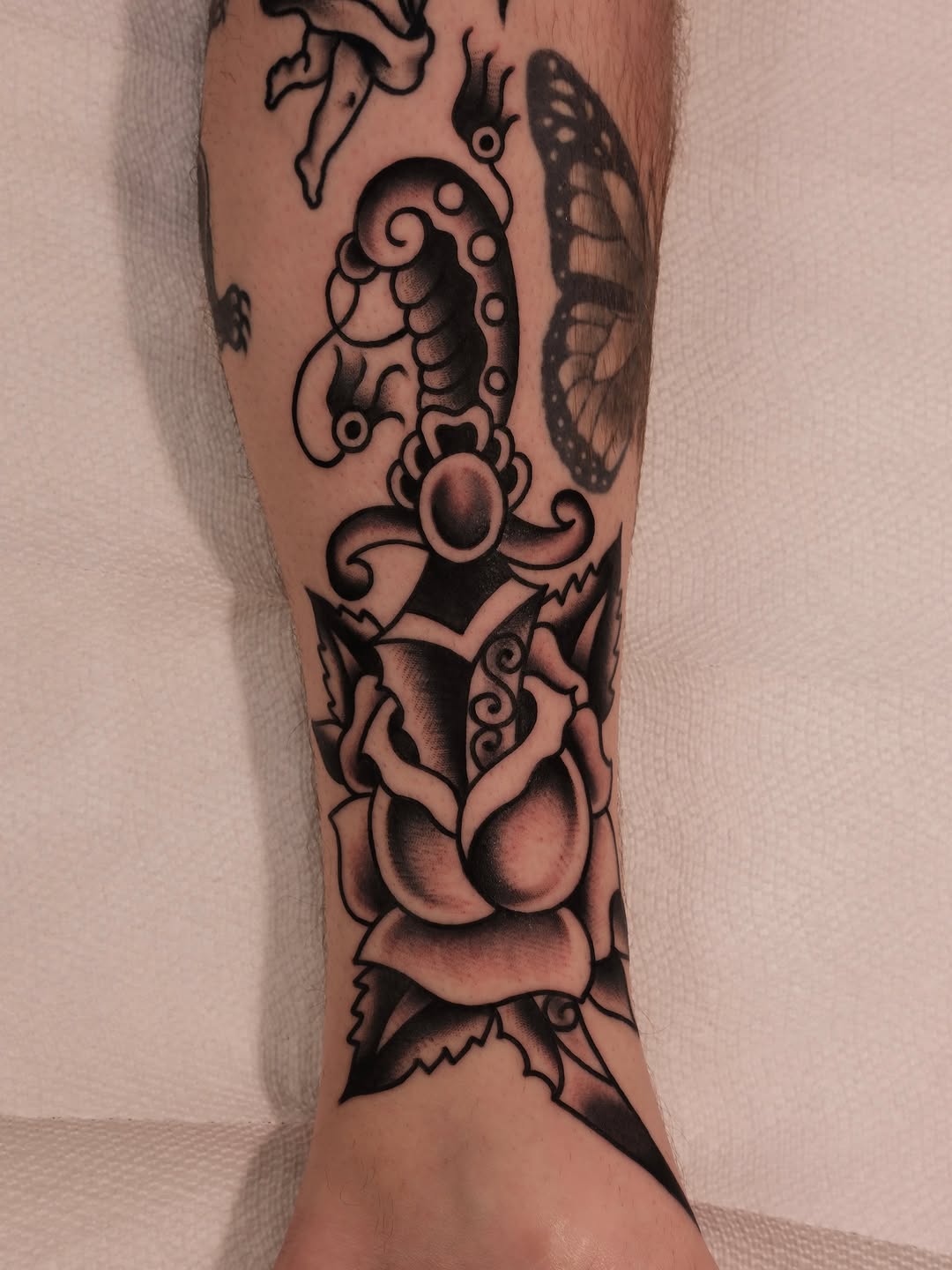 Tattoo by @rempetattoo โ american_traditional, black_and_grey