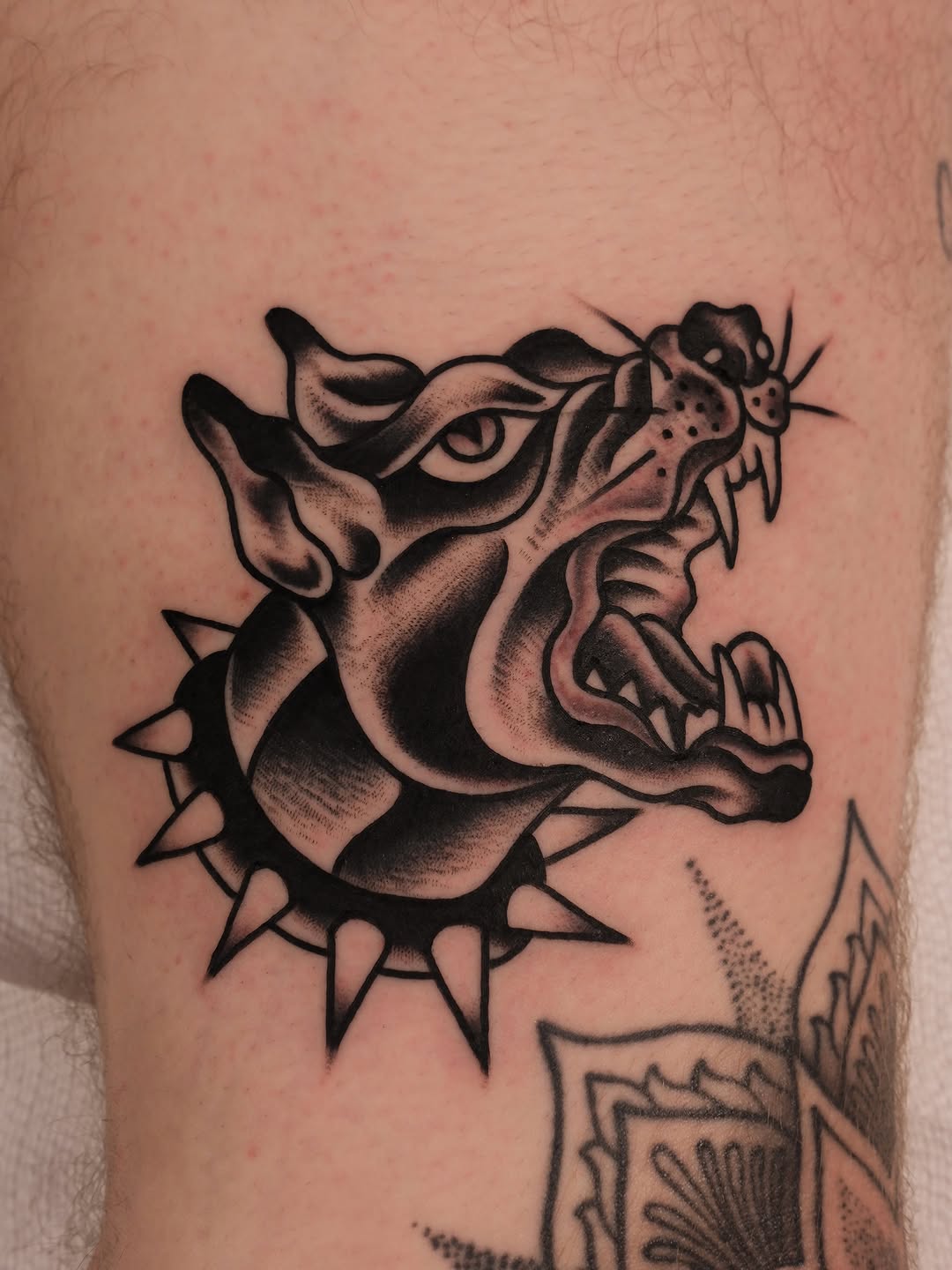 Tattoo by @rempetattoo โ american_traditional, black_and_grey