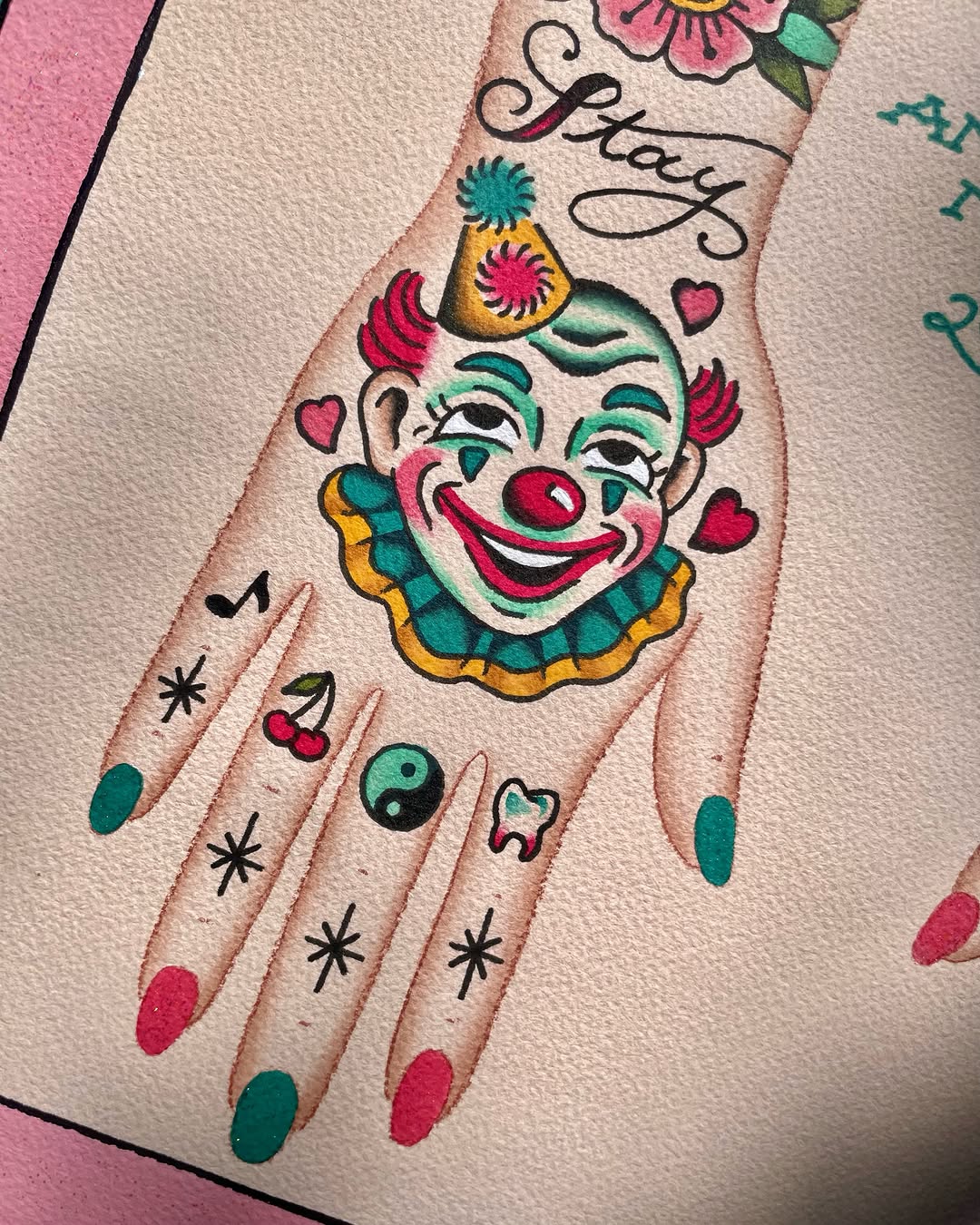 Tattoo by @anabellmorotattoos — american_traditional, lettering_script