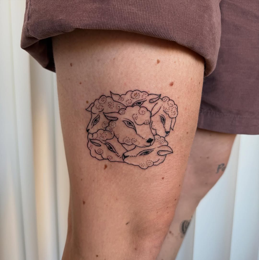 Tattoo by @house0fsleep — blackwork