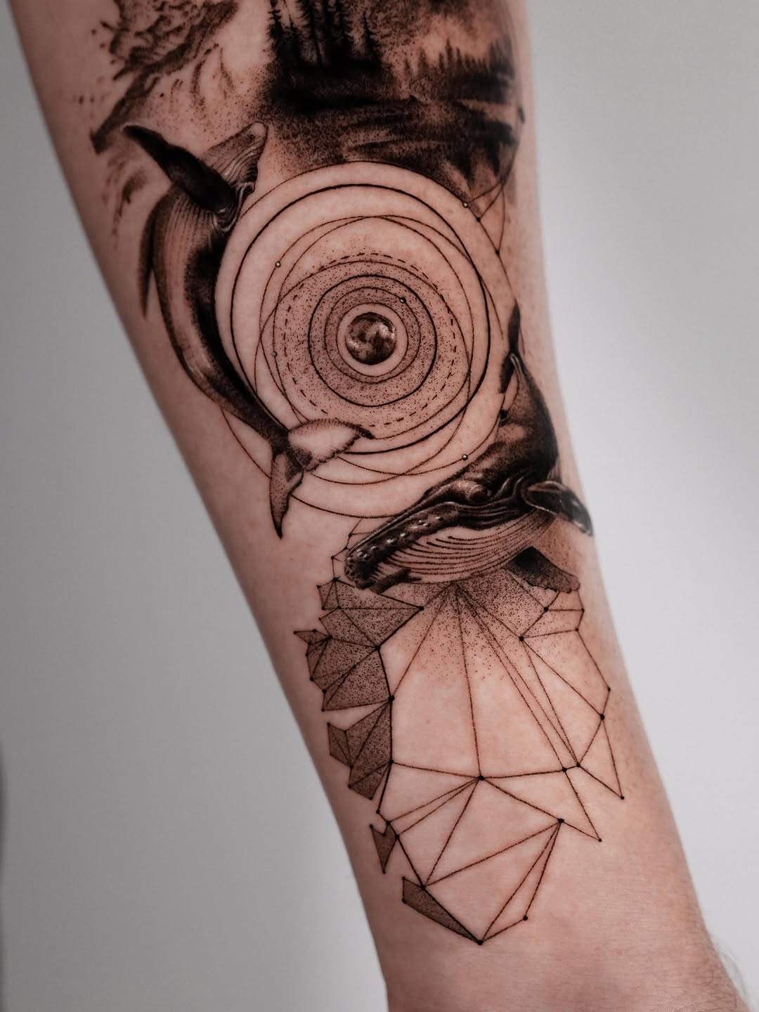 Tattoo by @nikitka.heretic — blackwork, geometric