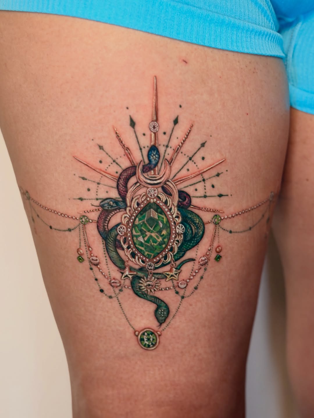 Tattoo by @jovanjanelle.tattoo โ realism, ornamental