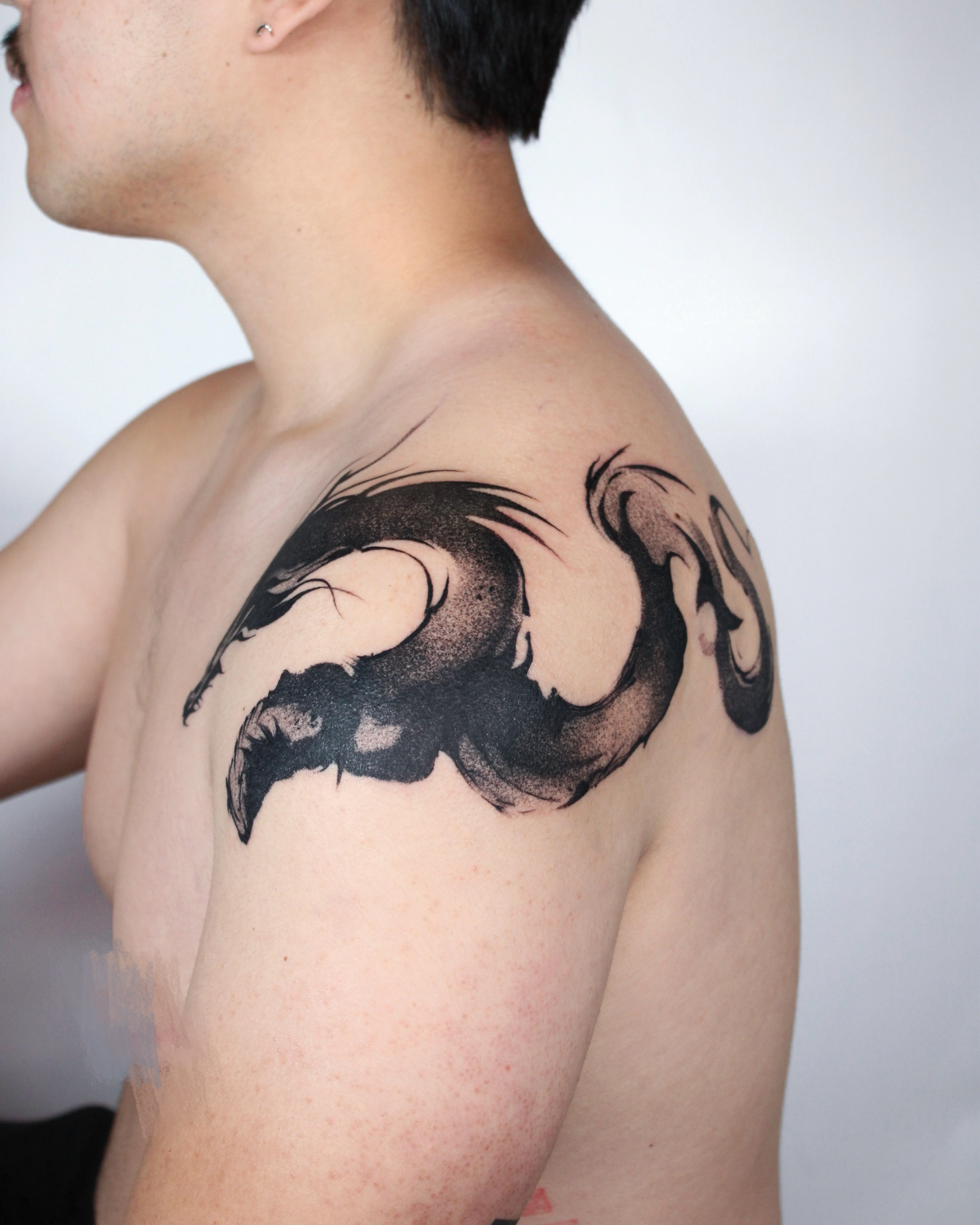 Tattoo by @tatpiaooo — blackwork, illustrative